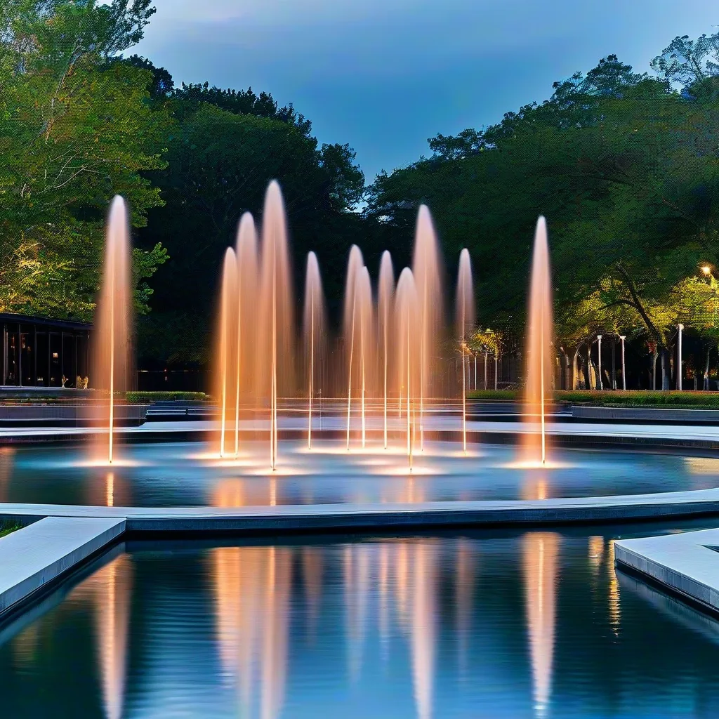 pemasangan air mancur interaktif